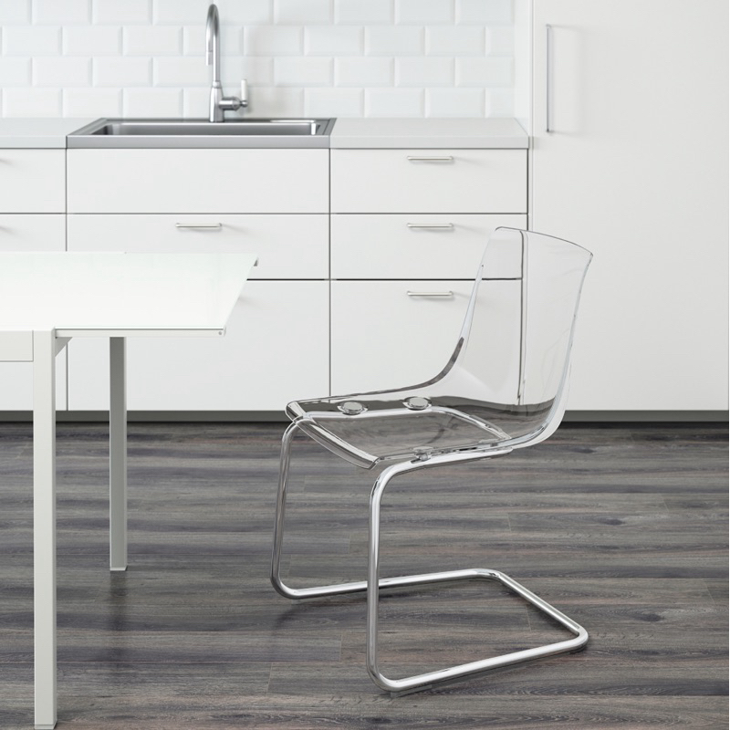 TOBIAS Transparant Chair IKEA / Kursi Meja Makan / Sofa Ruang Tamu