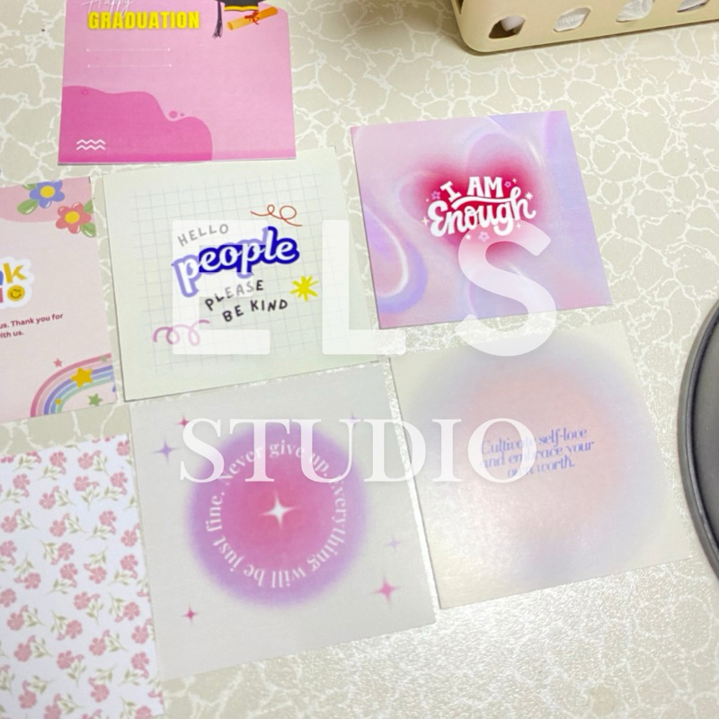 Alas packing /Kartu ucapan/Thank You card/Papan gelang manik 8*8cm