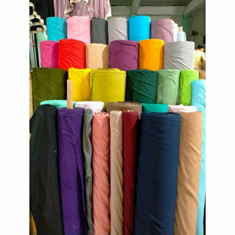 Kain Microtex Kain Seprei Gorden Polos Katun Polos Lebar 240 cm Permeter