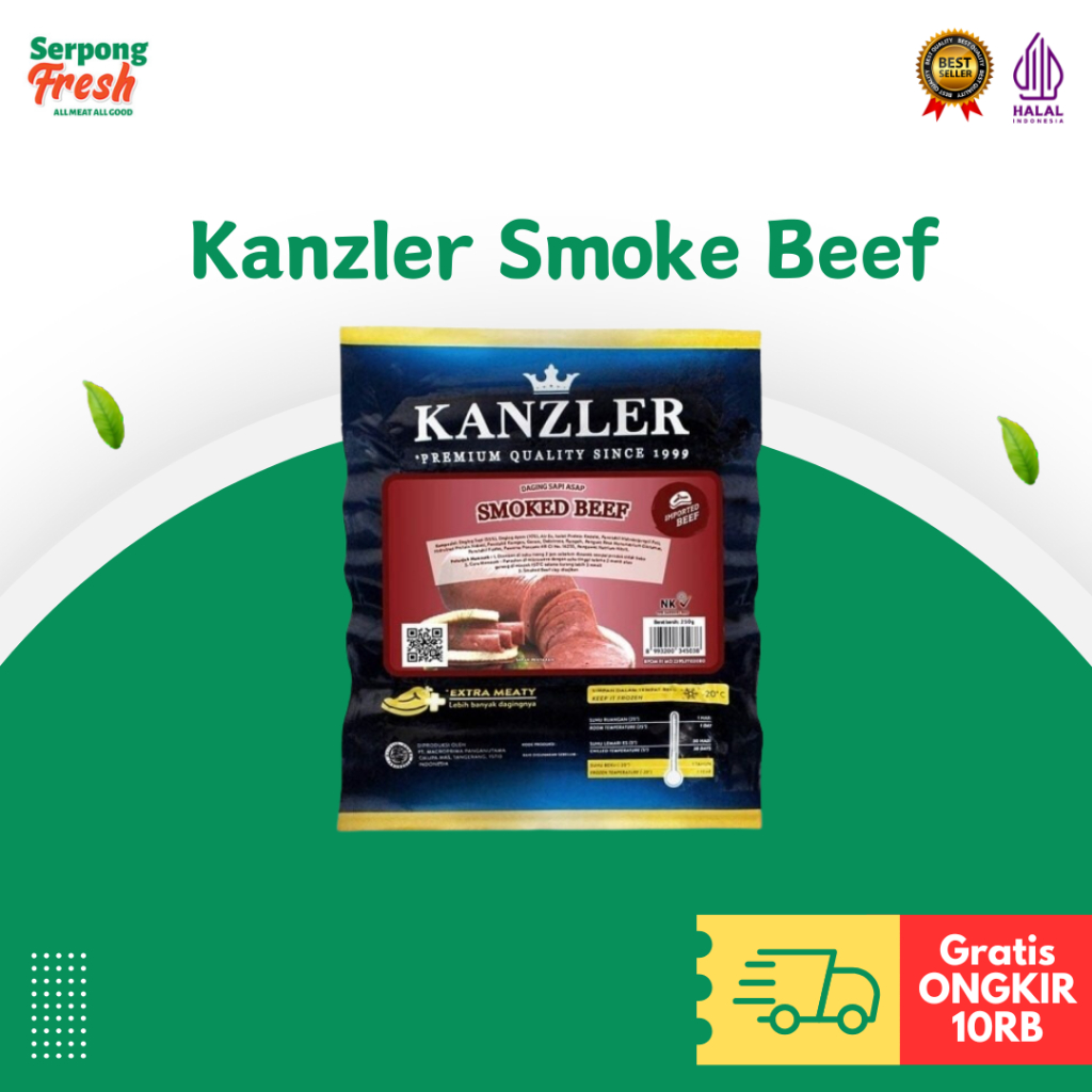 

KANZLER Smoke Beef / Daging Asap 250gr