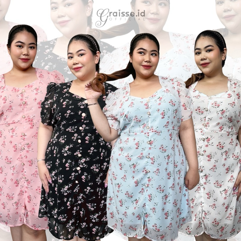 NICOLE BKK Bigsize Dress Floral | Dress Vintage Jumbo
