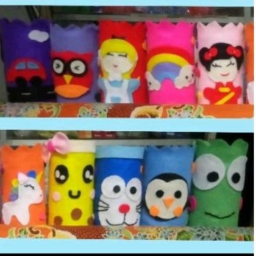 

Tempat Pensil Dari Kaleng Dan Kain Flanel