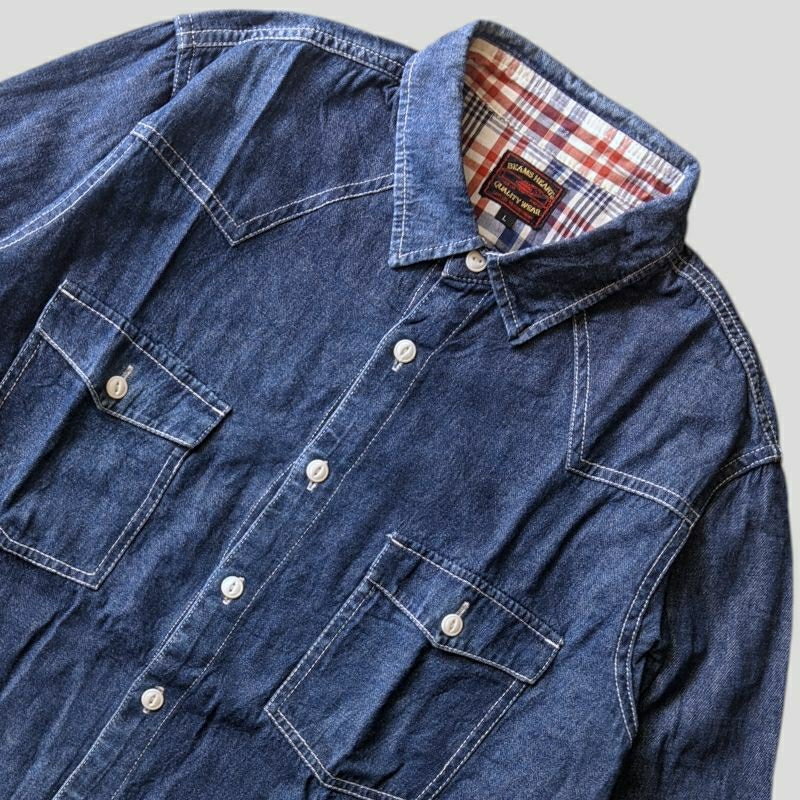 Kemeja denim Beams Heart