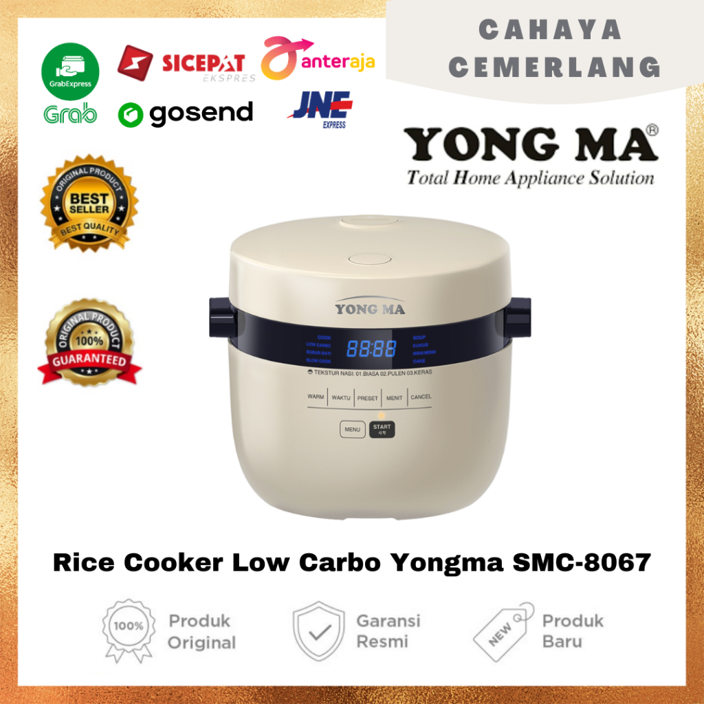 Yong Ma SMC 8067 Low Carbo Magic Com | Rice Cooker