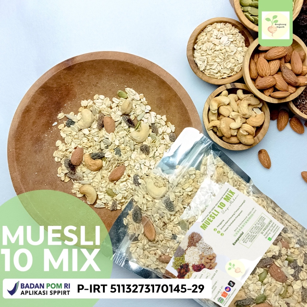 

Promo Kilat Hanya 24 Jam SUPER MUESLI 5gr Rolled Oat Almond Cranberry Cashew Pumpkin Seed Sunflower Seed Flaxseed