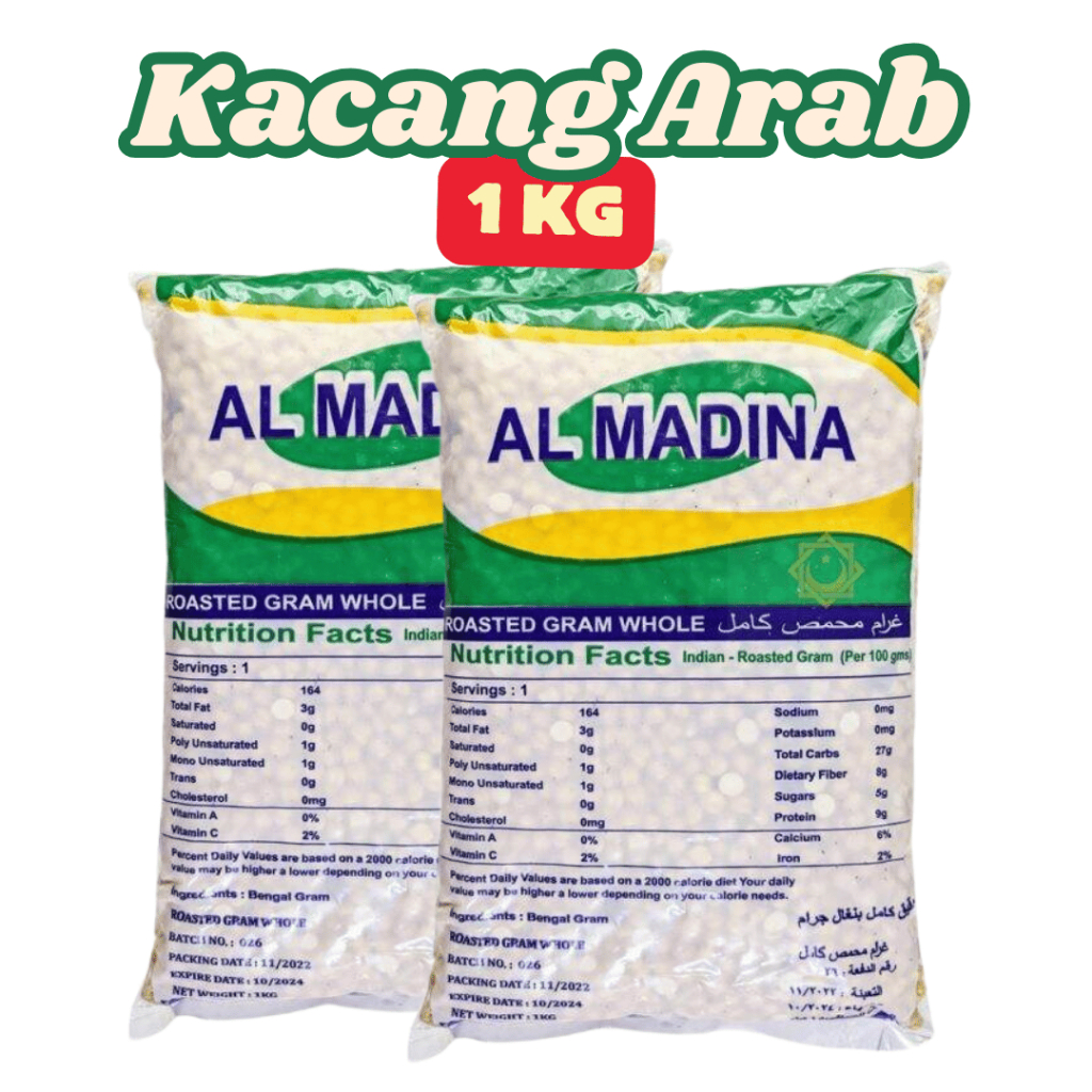 

Kacang Arab 1 Kg Gurih Renyah Al Madina untuk Oleh Oleh Haji dan Umroh