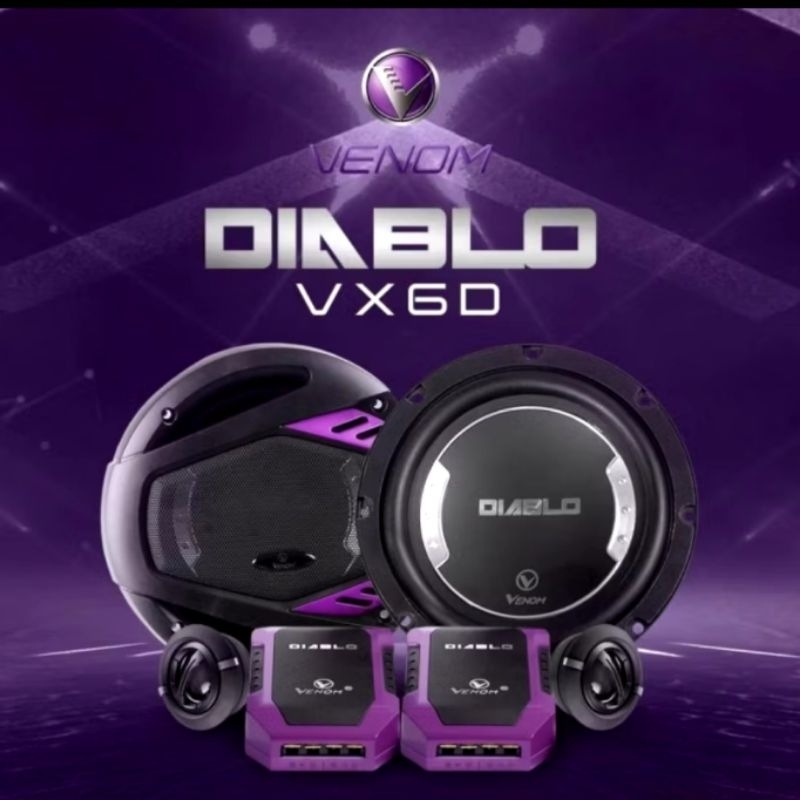 Speaker Split Venom Diablo VX6D Speaker Component Venom Diablo Speaker Mobil