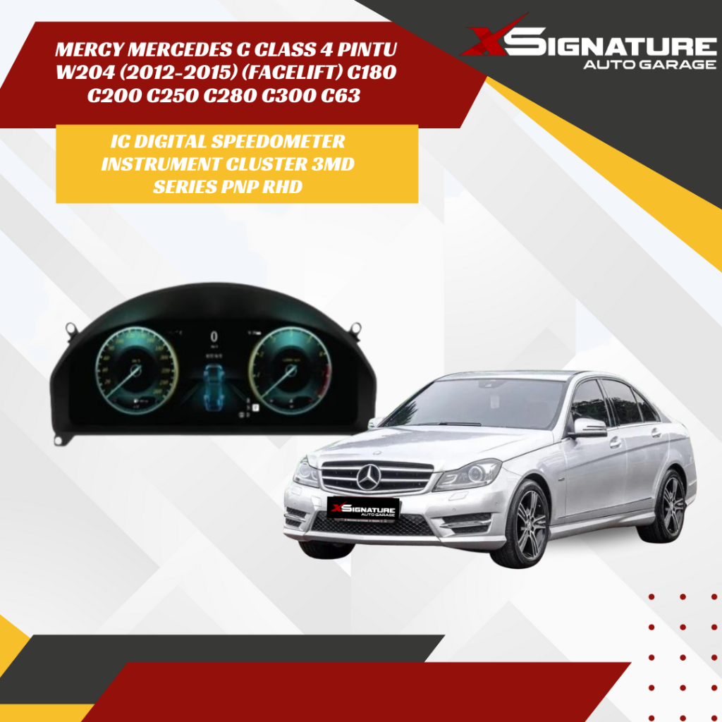 MERCY MERCEDES C CLASS 4 PINTU W204 (2012-2015) (FACELIFT) C180 C200 C250 C280 C300 C63 IC DIGITAL S