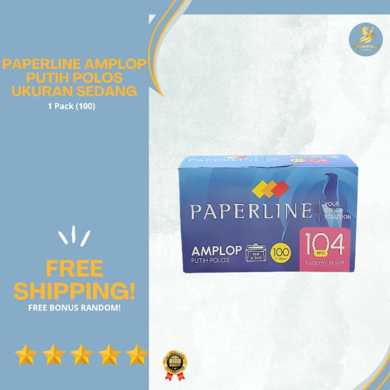 

Amplop Putih Polos Paperline | Ukuran Sedang 104pps | 1 Pack (100)
