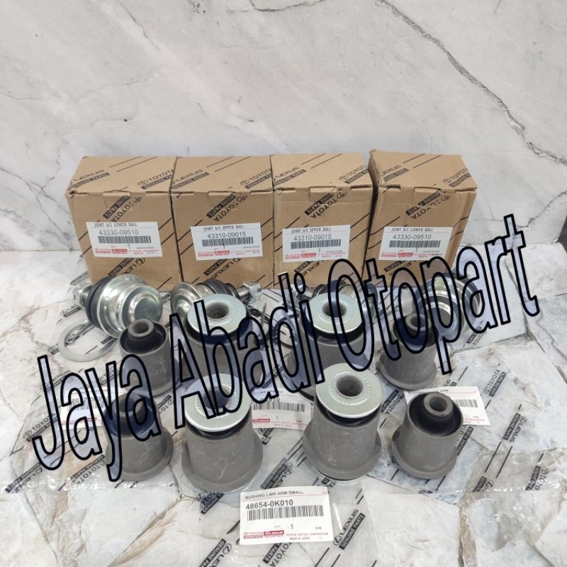 Bushing Arm Atas Bawah Set Ball joint Toyota Innova Hilux Single Cabin 2005-2015 12pc