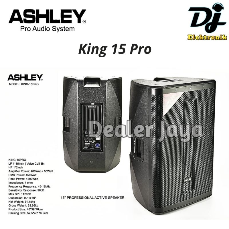 Speaker Aktif Ashley KING 15 PRO / KING15 PRO - 15 inch
