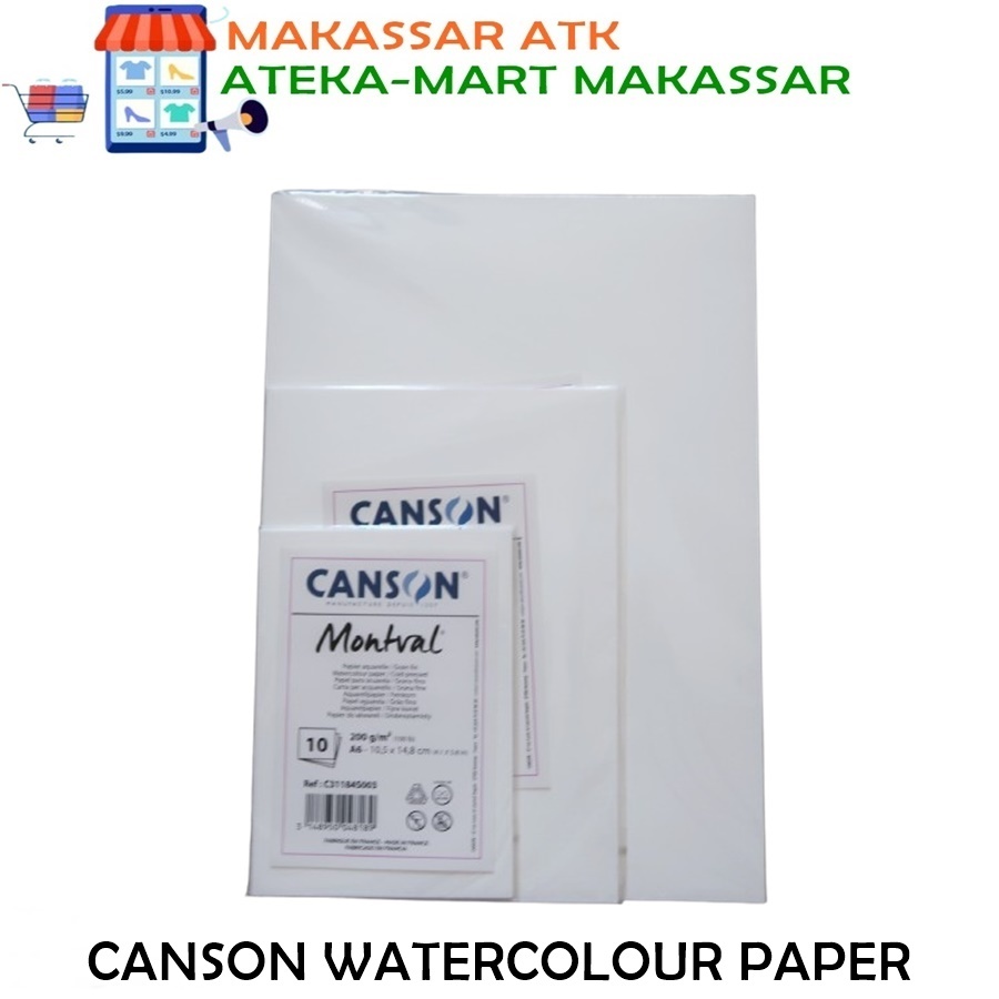 

[PAK/10LBR] CANSON WATERCOLOUR PAPER A4 A5 A6