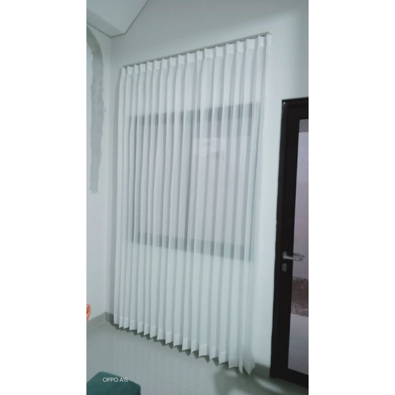 Vitrase Polos // Daleman Gorden // Vitrase putih Premium