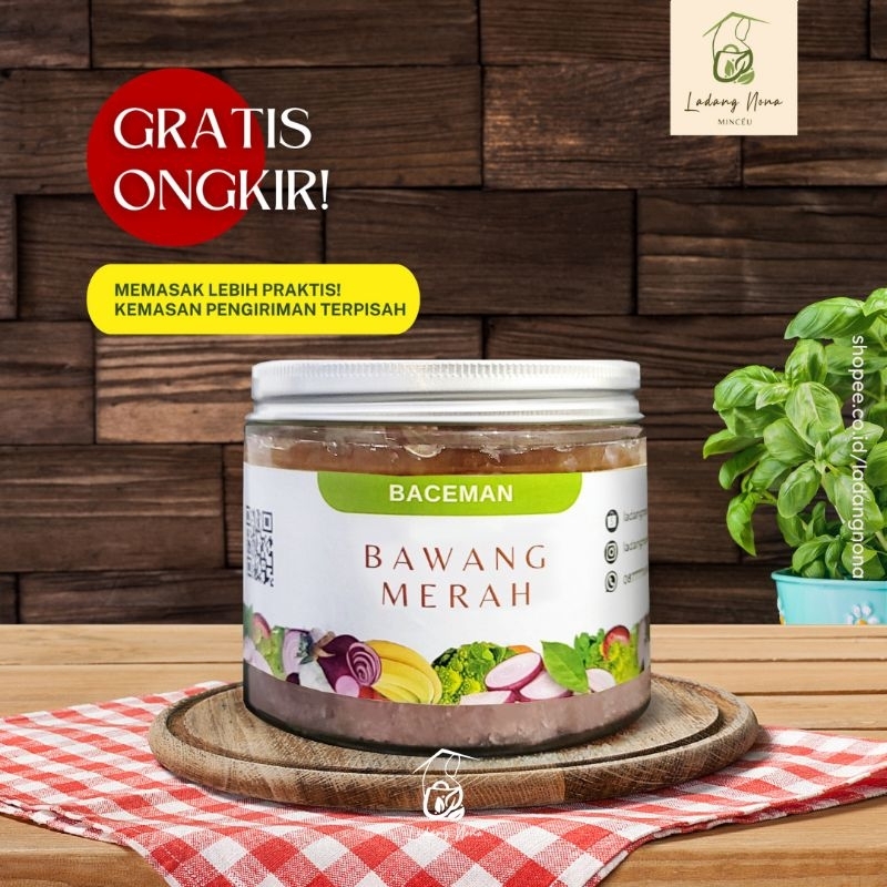 

Baceman Bumbu cincang Bawang Merah Premium Pertanian Ladang Nona