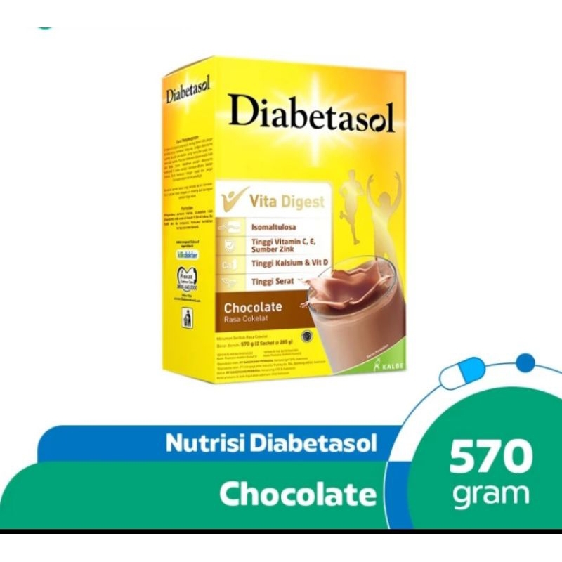 

susu diabetasol rasa coklat 570g