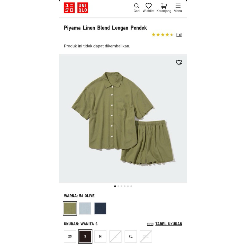 PIYAMA UNIQLO ORIGINAL