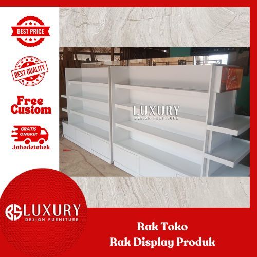 Rak Display Kosmetik Rak Toko Kosmetik Bisa Custom Pakai Logo Branding