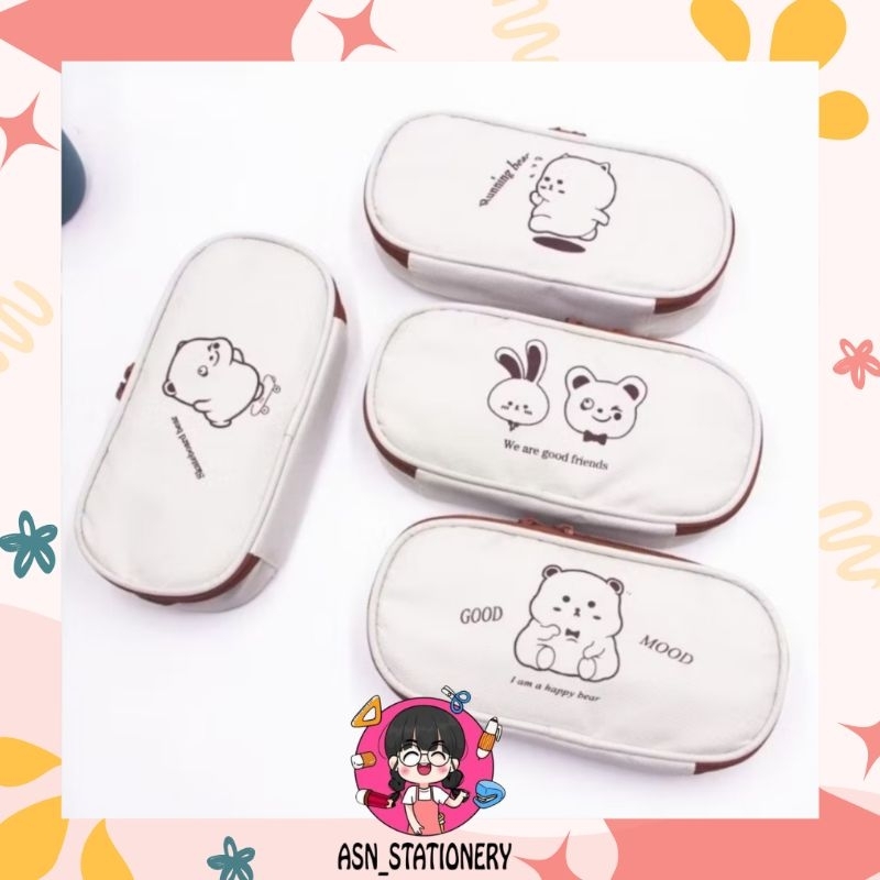 

TEMPAT PENSIL BEAR POUCH KOTAK KANVAS KAPASITAS BESAR