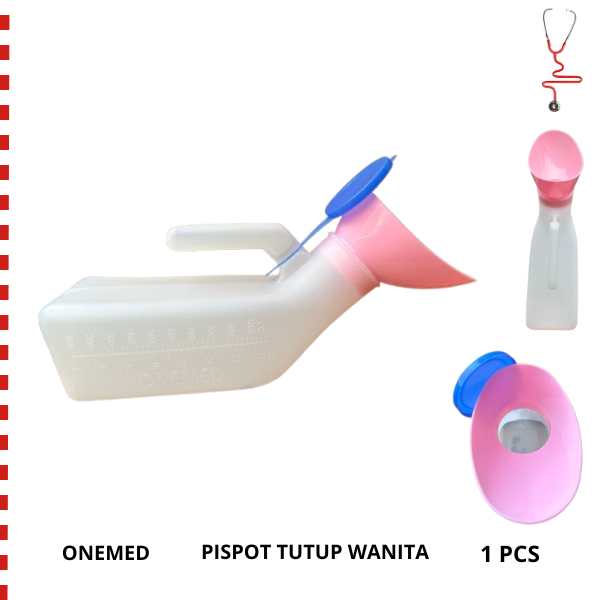 Pispot Wanita Tutup Wadah Tempat Kencing Lansia Urinal Perempuan Portabel