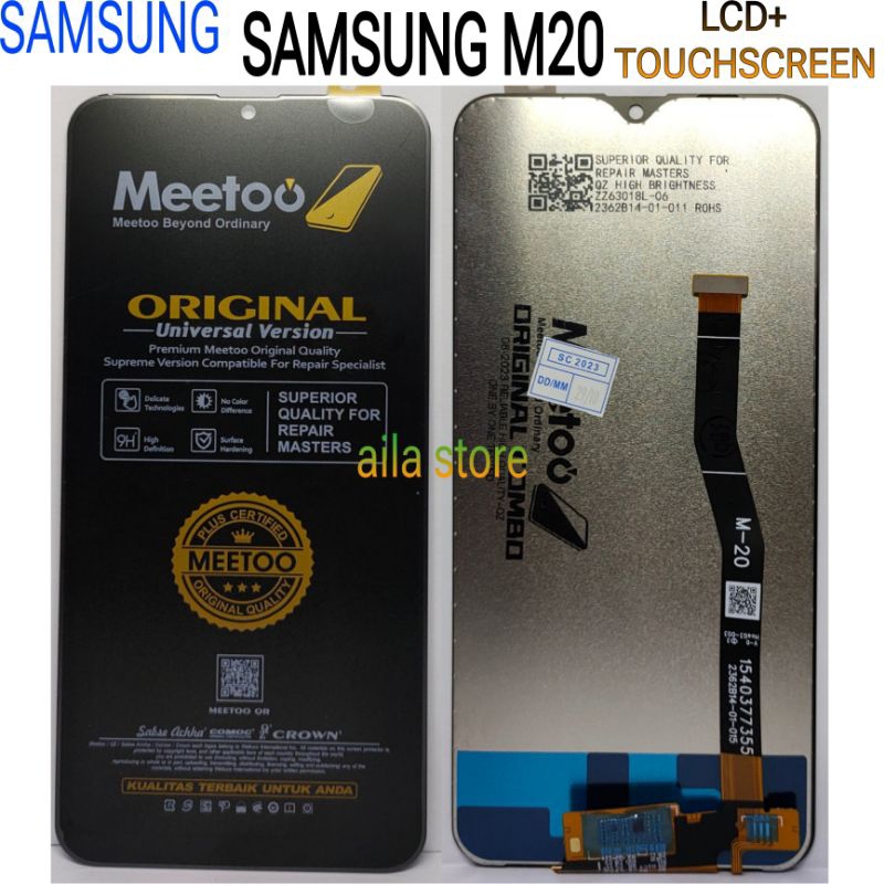 LCD SAMSUNG M20 ORIGINAL MEETOO FULL SET
