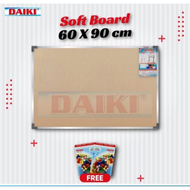 

Soft board / Cork board classic gantung uk 60 x 90 cm / 60 x 100 cm / 60 x 120 cm.