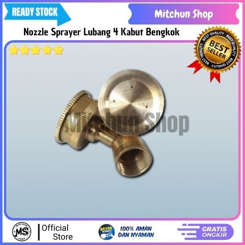 Nozzle Sprayer Lubang 4 Bengkok | Nozzle Spuyer Kabut Bengkok 4 Mata Lubang | Spuyer Kabut 4 Lubang