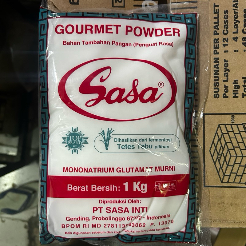 

Sasa Gourmet Powder Penyedap Masakan Micin MSG kemasan 1 kg Ecer