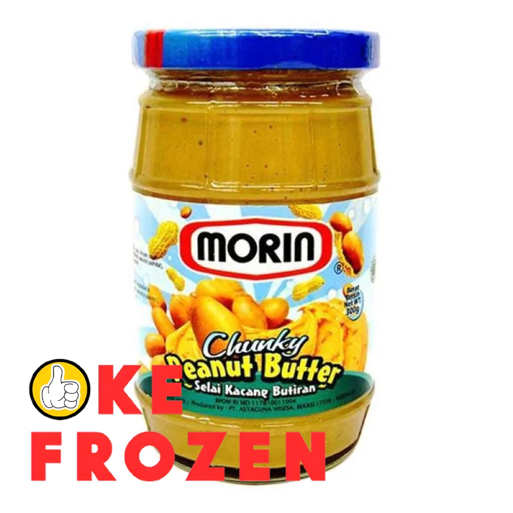 

MORIN PEANUT BUTTER CHUNKY 300GR/SELAI KACANG CHUNKY JAR SELAI ROTI