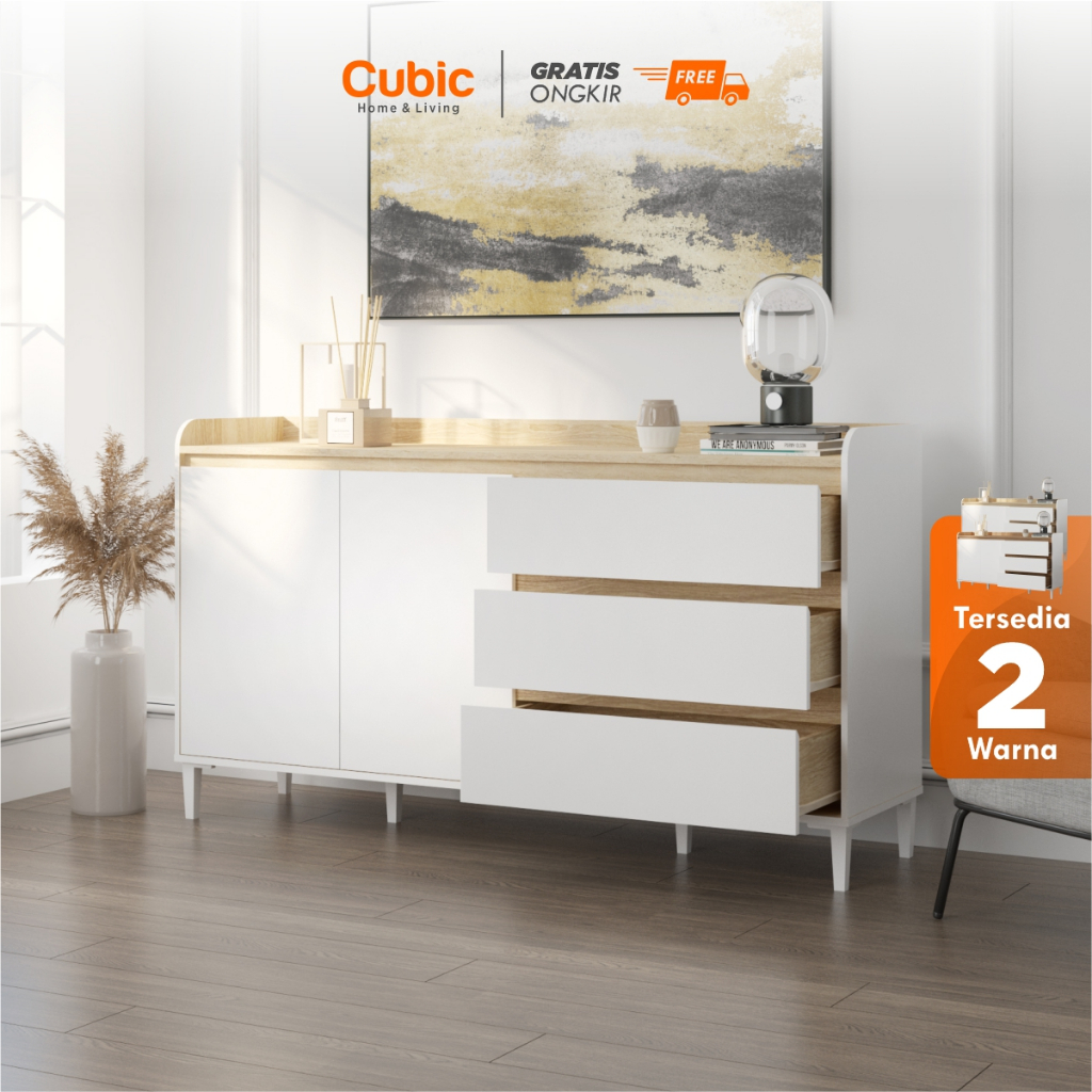 Cubic Sideboard Minimalis / Bufet Serbaguna / Lemari Kabinet / LIVINA SB 150