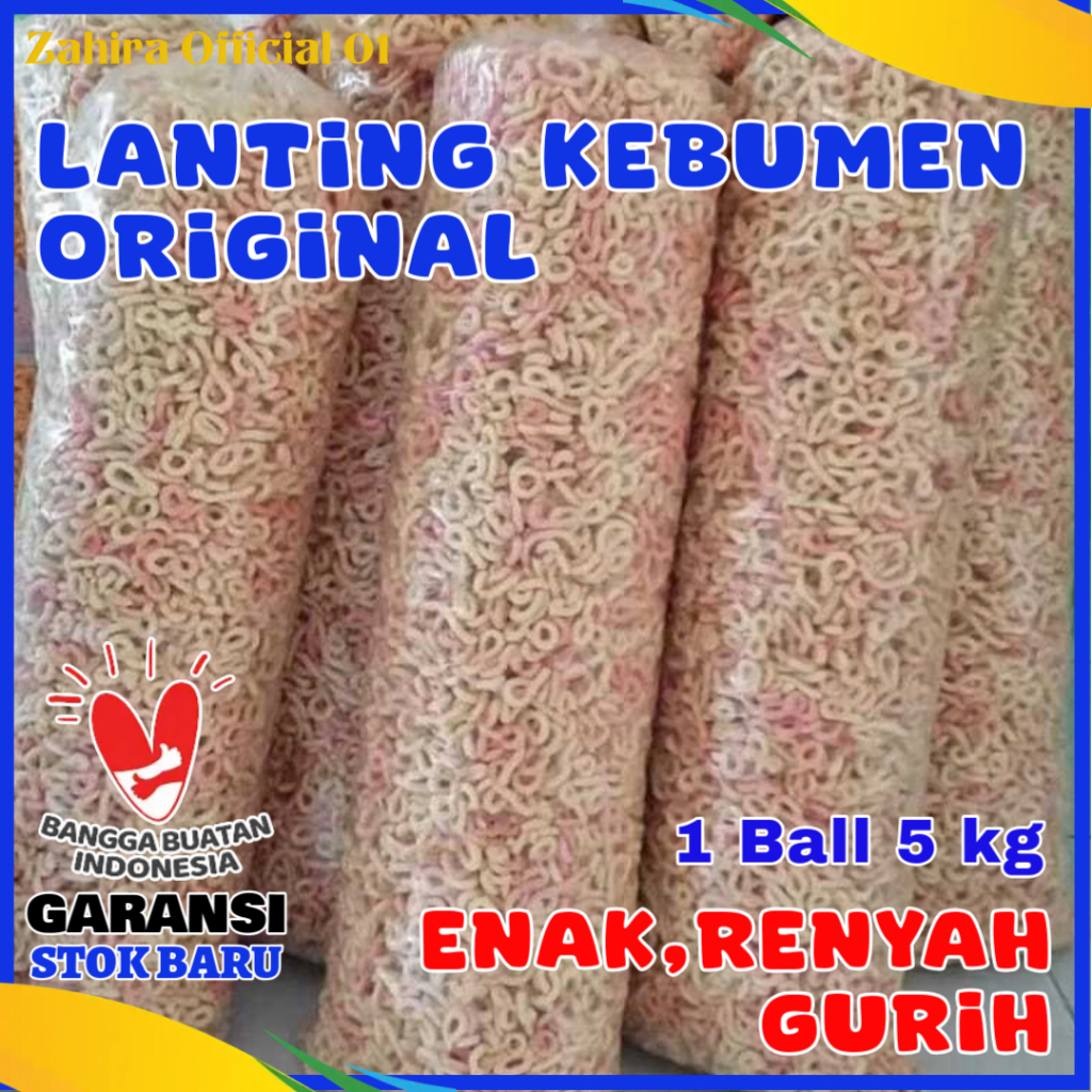 

Lanting Klanting Singkong Kebumen Original Oleh-oleh Khas Kebumen 1Ball 5kg