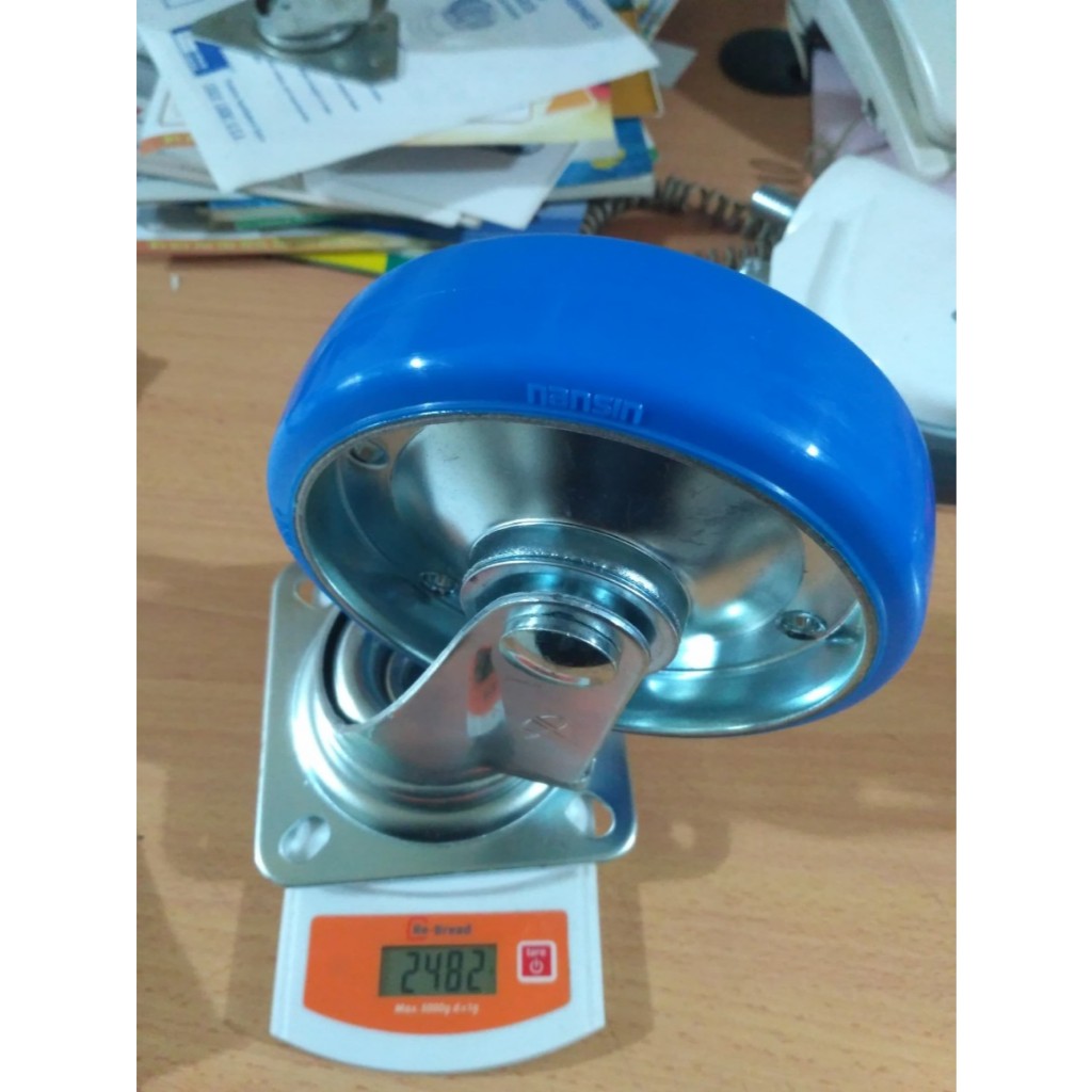 Roda Hidup PU 6" / Caster Wheel Merk NANSIN kapasitas 300kg denkob69 Berkualitas