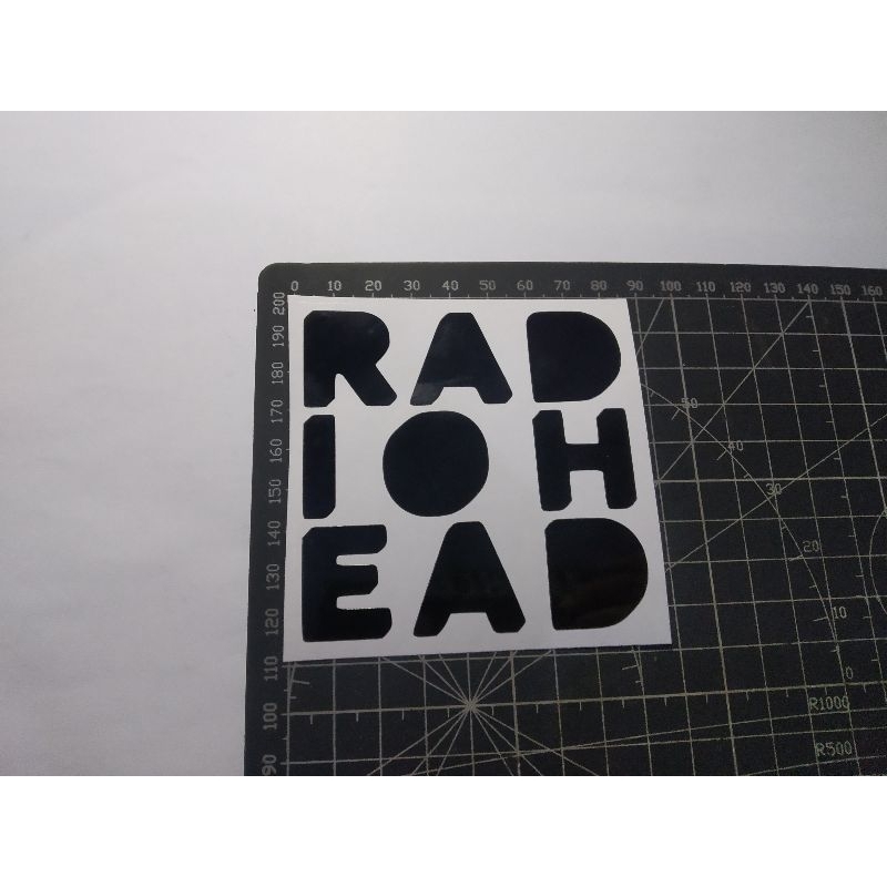 

stiker cutting radio head