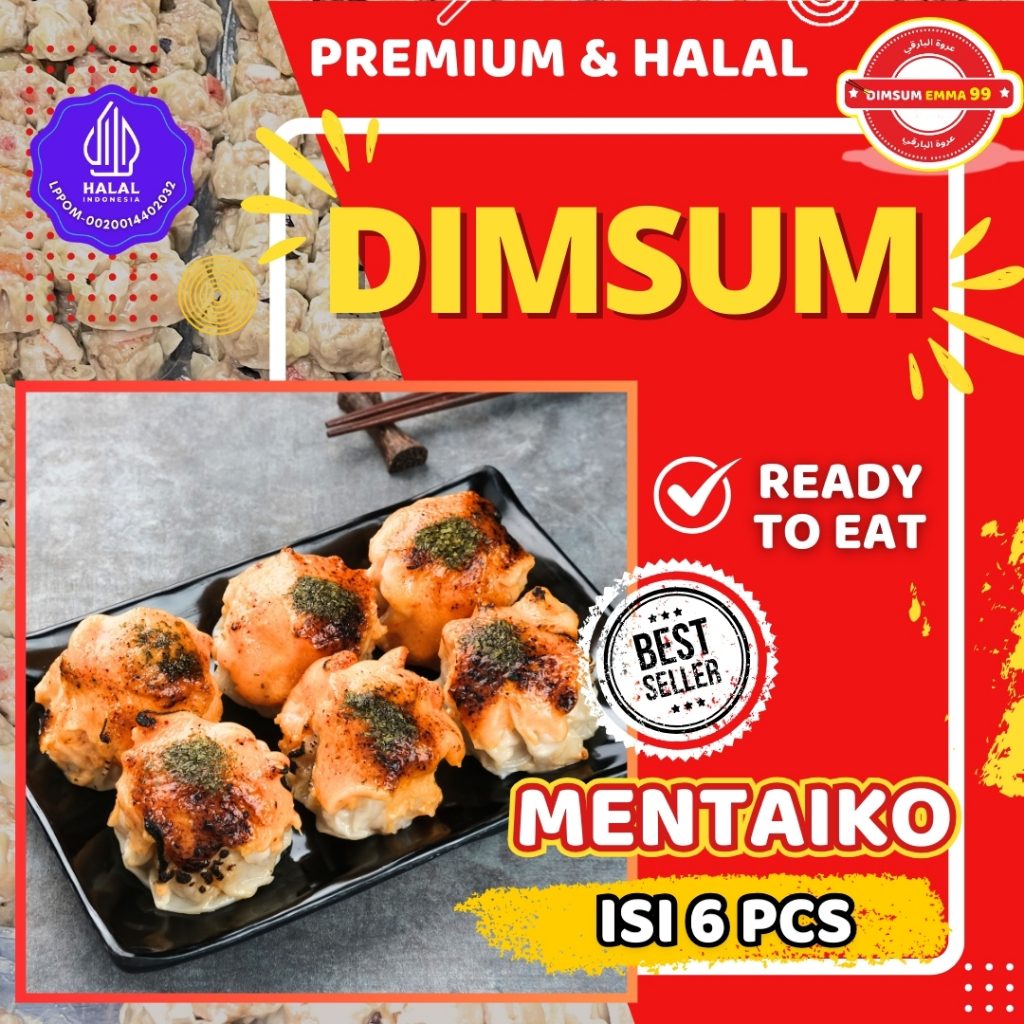 

READY TO EAT - Dimsum Mentaiko Personal pack isi 6 PCS PREMIUM