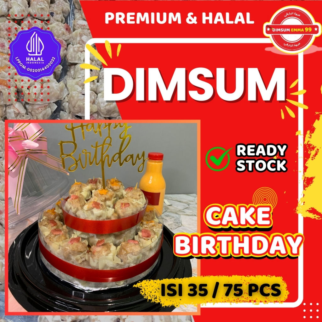 

Dimsum Cake isi 75 Pcs Free Saus Mentai (Dimsum Mini) Ready To Eat Halal & Premium