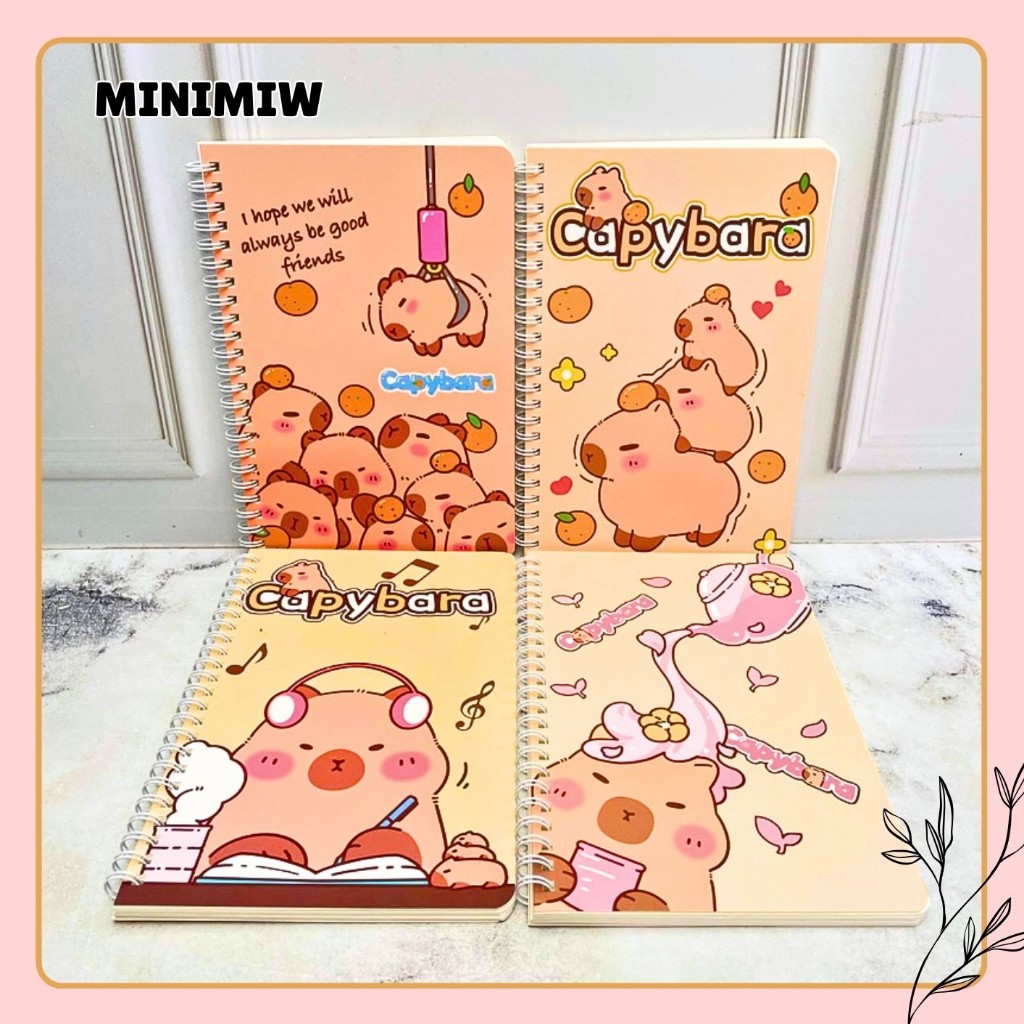 

BUKU BINDER SPIRAL A5 CAPYBARA BK-1572 CAPPYBARA KAPIBARA BOOK RING DIARY MODEL BERGARIS TULIS LUCU ANAK ALAT TULIS KANTOR SEKOLAH MURAH TERMURAH COD