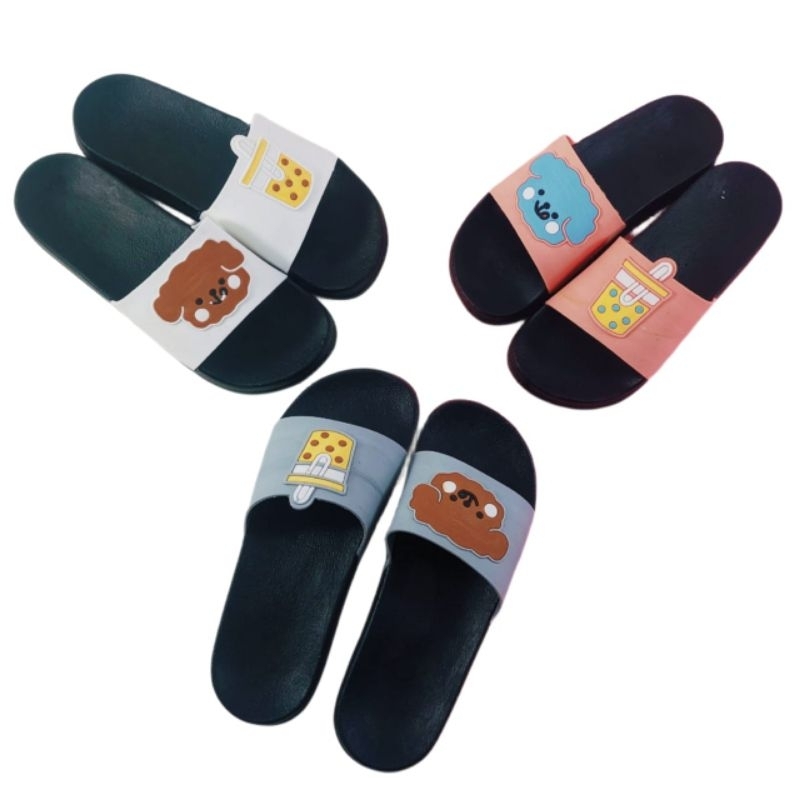 sandal slop karet wanita kekinian