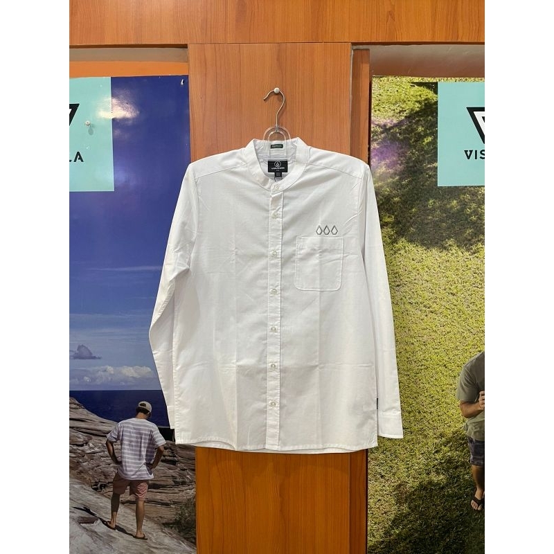 Kemeja tangan panjang Volcom pria original 340103853