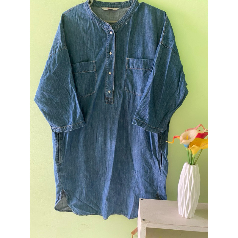 tunik levis wanita polos