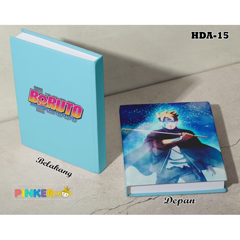 

(HDA-15) Hardcover Anime BORUTO Ukuran A5 Jurnal Agenda Planner
