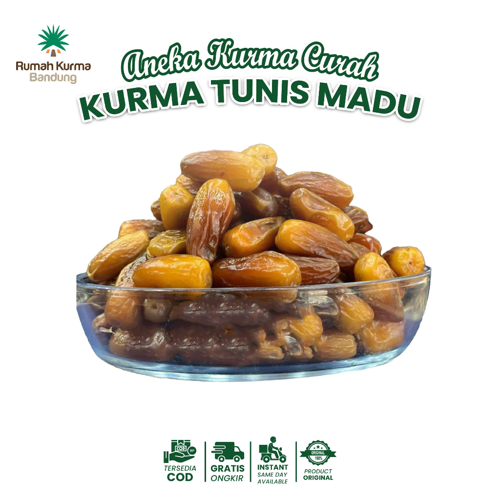 

Kurma Tunisia Madu 1 Kg Degket Noor Tanpa Tangkai Premium Original