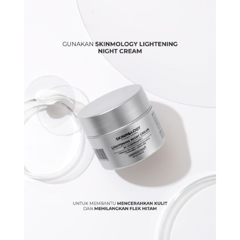 Skinmologi Lightening Night  Cream Dr .Oky Pratama