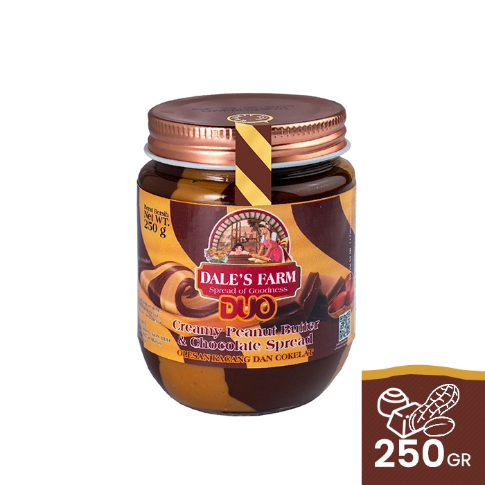 

Dale's Farm Duo Peanut Butter & Chocolate 250g - Selai kacang