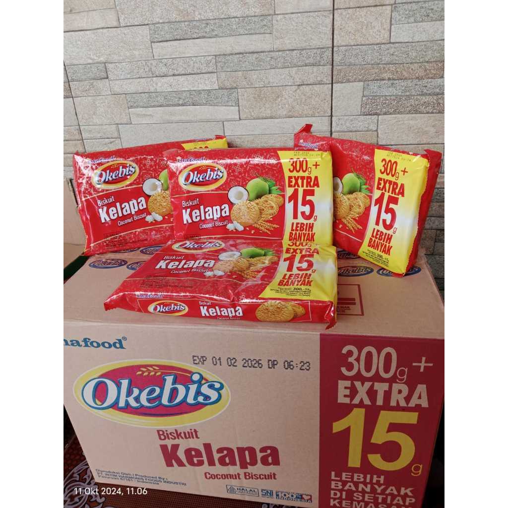 

AR Snack Okebis biskuit kelapa 300 gr 28Pcs