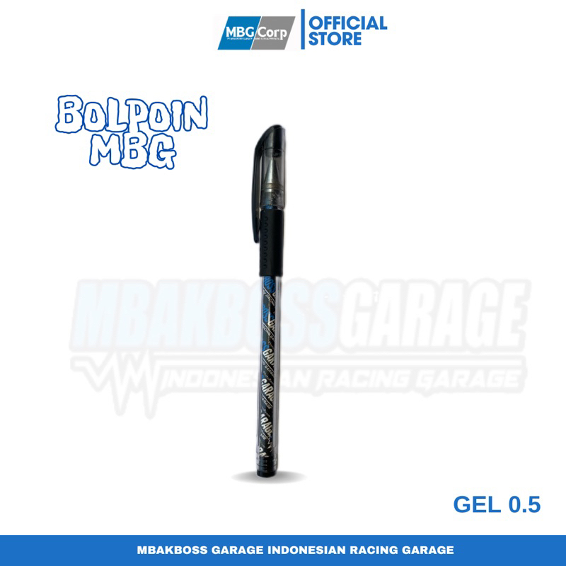 

MBAKBOSS GARAGE - Bolpoin MBG Gel Ink 0.5mm Hitam Alat Tulis