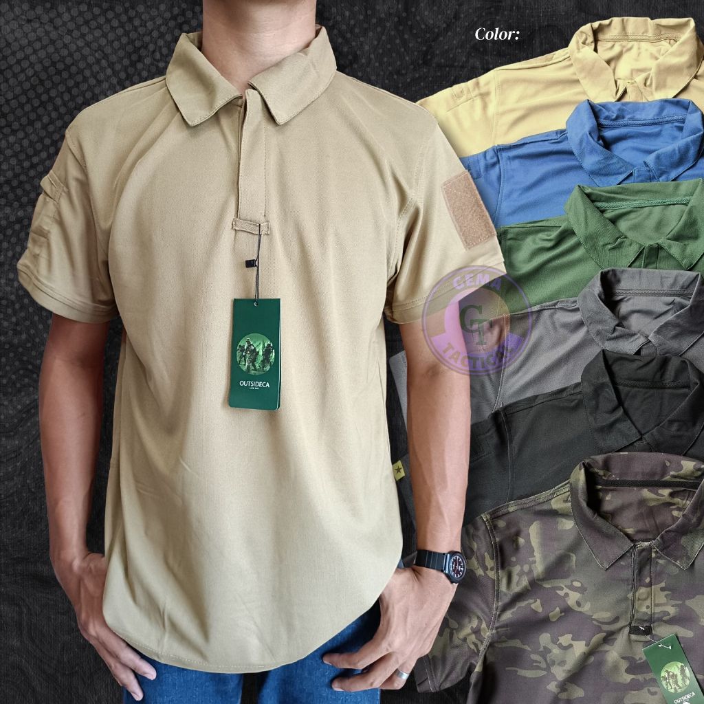 Quality Kaos Tactical Baju Polo Tactical Pria / Kaos polo Tactical Military / Kaos Tactical kerah Ge