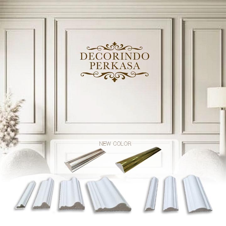 List Wall Moulding PVC Ukiran Dinding 2,4 Meter