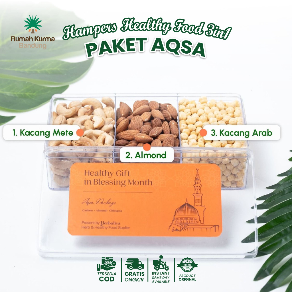 

AQSA PACKAGE (Kacang Mete - Almond - Kacang Arab)