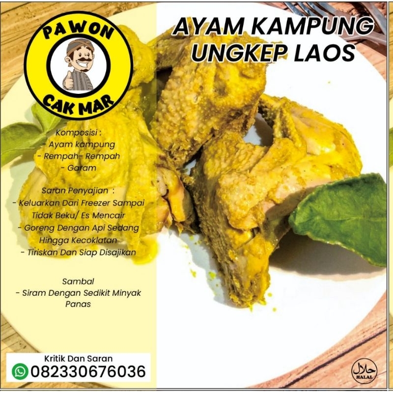 

1ekor ayam kampung ungkep Pawon CakMar