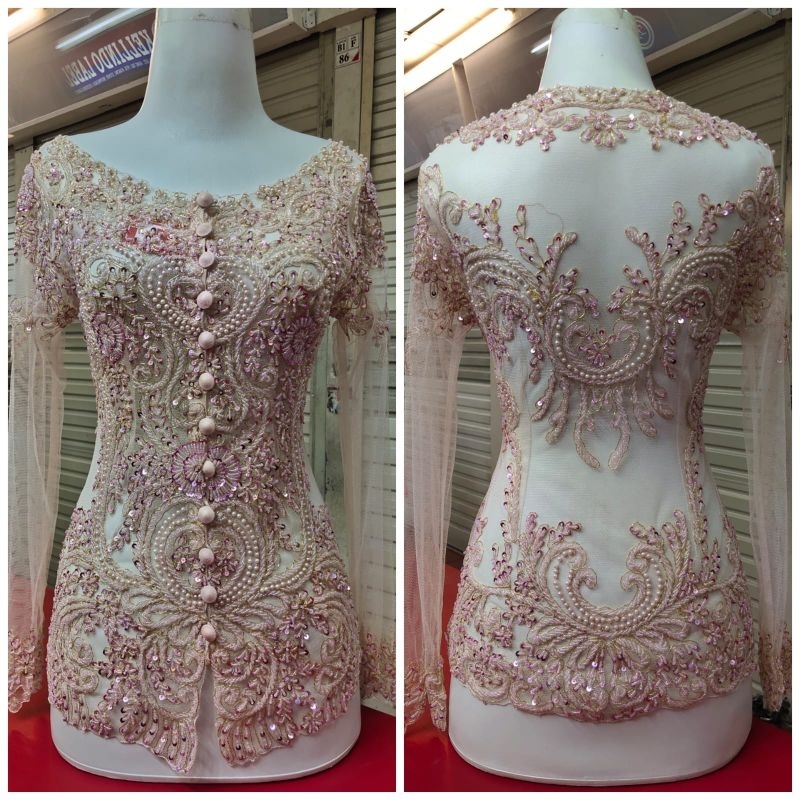 Atasan kebaya full payet, kebaya mewah, kebaya modern, kebaya + longtorso