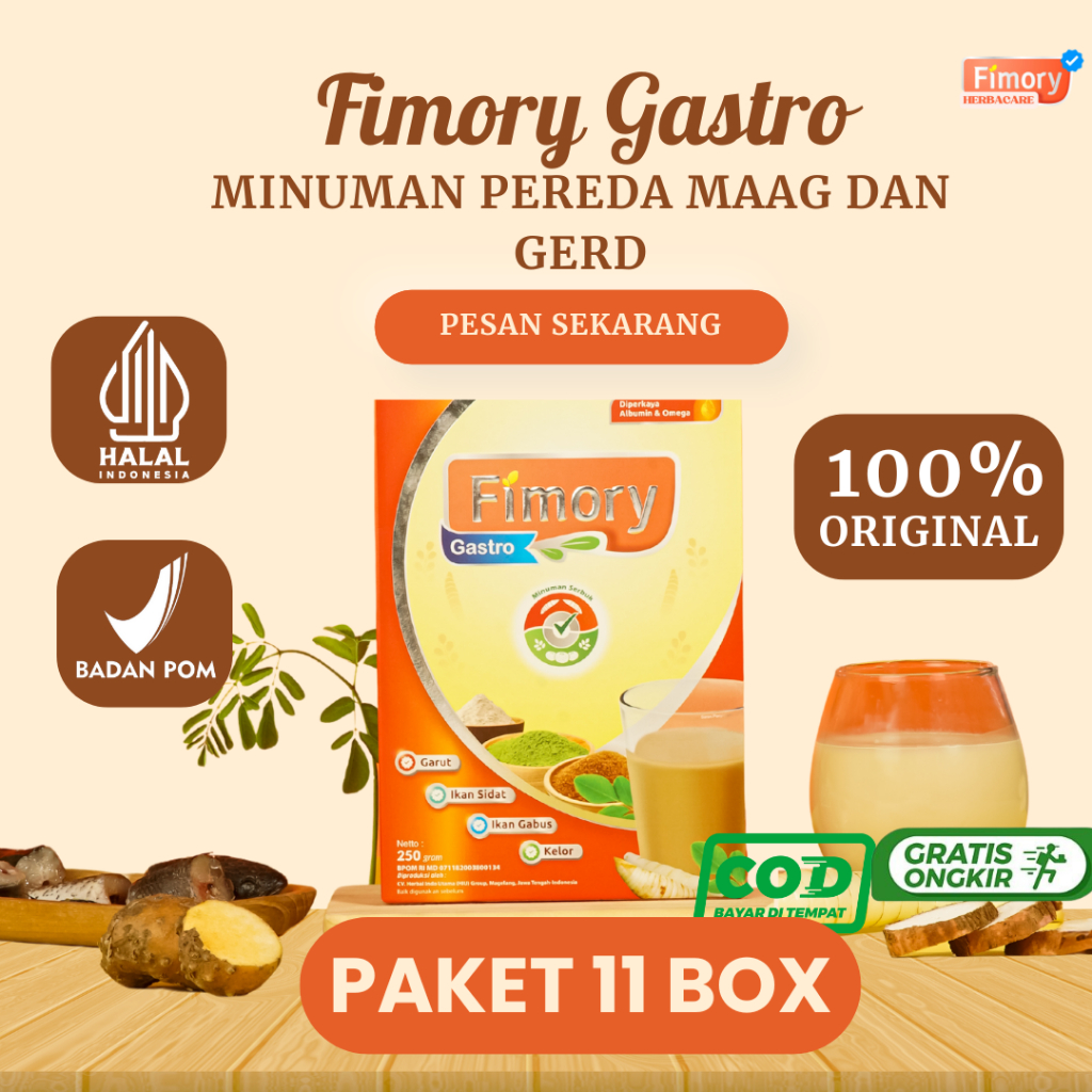 

Fimory Gastro 250gr Paket 11pcs - Minuman Nutrasetikal untuk Asam Lambung MAAG GERD